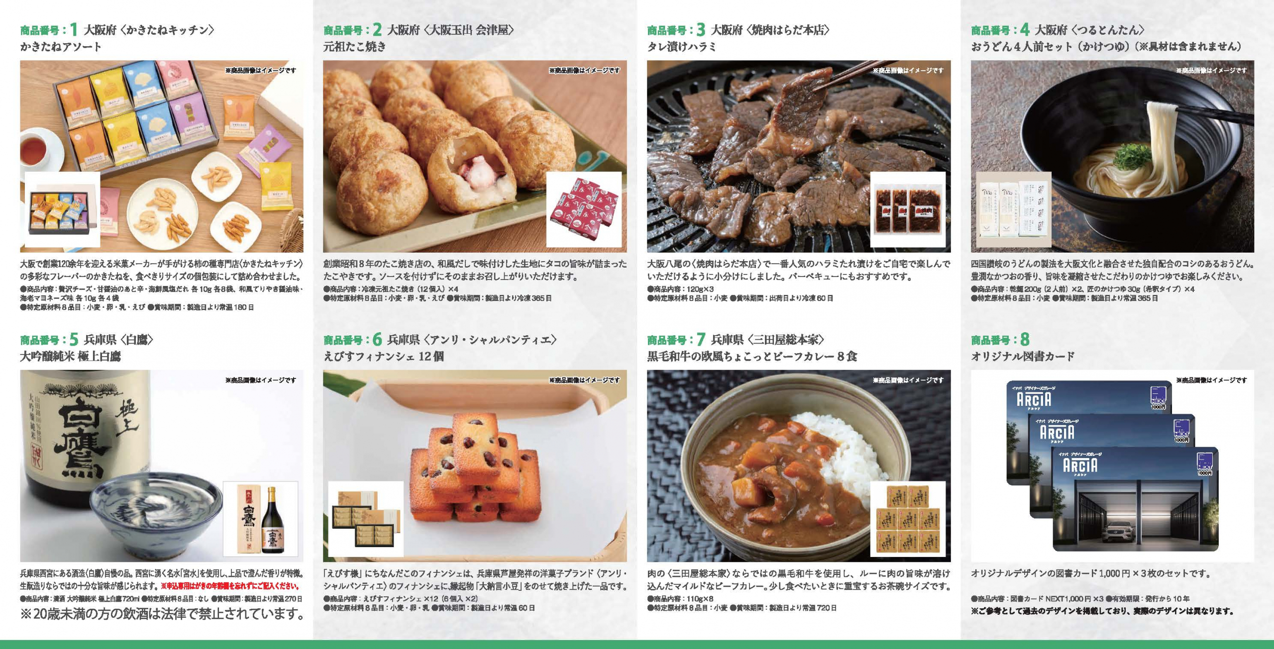 2025年7月31日現在の株主様（300株以上）へのご優待品